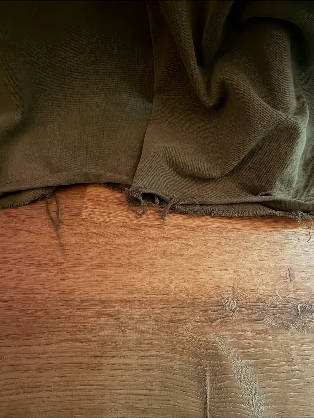 Aerie Olive Green Wide Leg Denim Overalls Jumpsuit - Size XL - Picture 7 of 7